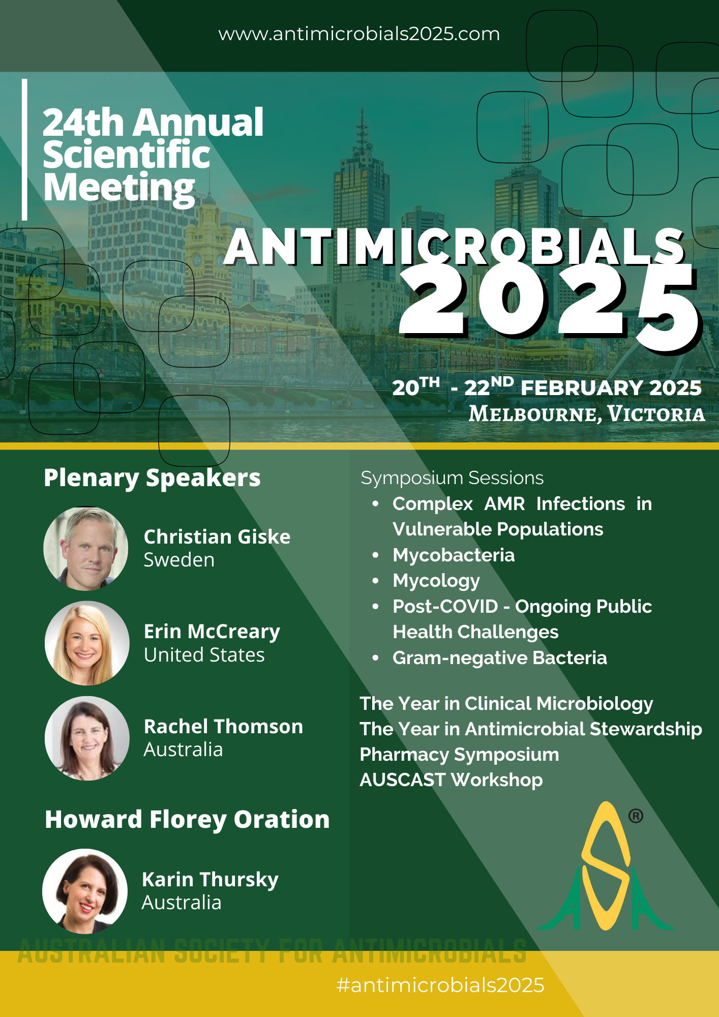 Annual Scientific Meeting Australian Society for Antimicrobials